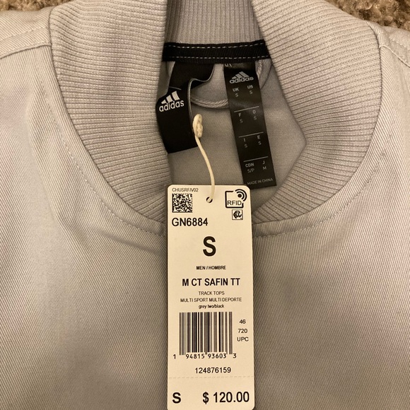 Adidas x James Bond Safin Track Jacket Grey Men’s Size Small NWT MSRP$120 Rare - Picture 7 of 9